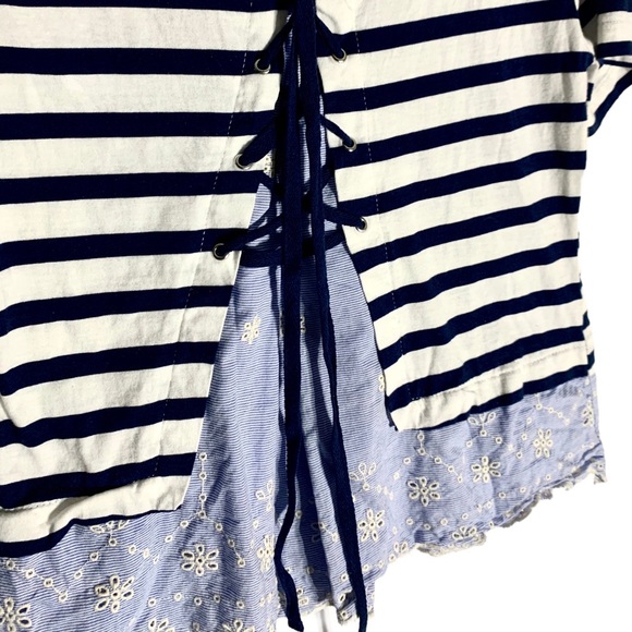 Anthropologie | Sanctuary Skye Lace Back/Corset Tie Blouse - Picture 5 of 5